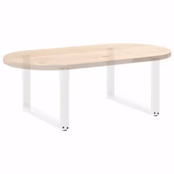 cm) vidaXL Coffee Table Legs Desk Legs Furniture Legs Bar Stand DIY U-Shaped Steel - white, 70 x (42-43 - Additional view 7