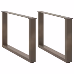 cm) vidaXL Coffee Table Legs Desk Legs Furniture Legs Bar Stand DIY U-Shaped Steel - natural, 70 x (42-43