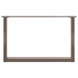 cm) vidaXL Coffee Table Legs Desk Legs Furniture Legs Bar Stand DIY U-Shaped Steel - natural, 70 x (42-43 - Additional view 4