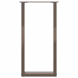 cm) vidaXL Coffee Table Legs Desk Legs Furniture Legs Bar Stand DIY U-Shaped Steel - natural, 38 x (72-73 - Additional view 4