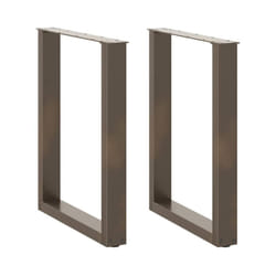 cm) vidaXL Coffee Table Legs Desk Legs Furniture Legs Bar Stand DIY U-Shaped Steel - natural, 60 x (72-73
