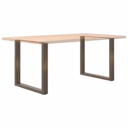 cm) vidaXL Coffee Table Legs Desk Legs Furniture Legs Bar Stand DIY U-Shaped Steel - natural, 80 x (72-73 - Additional view 6