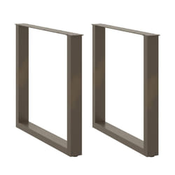 cm) vidaXL Coffee Table Legs Desk Legs Furniture Legs Bar Stand DIY U-Shaped Steel - natural, 90 x (72-73