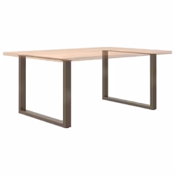 cm) vidaXL Coffee Table Legs Desk Legs Furniture Legs Bar Stand DIY U-Shaped Steel - natural, 100 x (72-73 - Additional view 7
