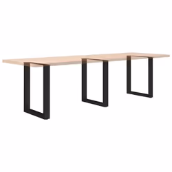 cm/ 3 pcs) vidaXL Coffee Table Legs Desk Legs Furniture Legs Bar Stand DIY U-Shaped Steel - black, 70 x (72-73 - Additional view 7