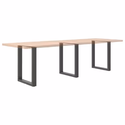 cm/ 3 pcs) vidaXL Coffee Table Legs Desk Legs Furniture Legs Bar Stand DIY U-Shaped Steel - anthracite, 70 x (72-73 - Additional view 7