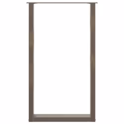 cm) vidaXL Coffee Table Legs Desk Legs Furniture Legs Bar Stand DIY U-Shaped Steel - natural, 60 x (100-101 - Additional view 4
