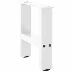 cm/ 1 pcs) vidaXL Coffee Table Legs Desk Legs Metal Furniture Legs Bar Stand DIY Steel - white, 30 x (30-31
