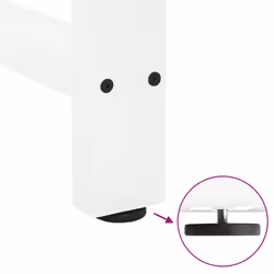 cm/ 1 pcs) vidaXL Coffee Table Legs Desk Legs Metal Furniture Legs Bar Stand DIY Steel - white, 30 x (30-31 - Additional view 8