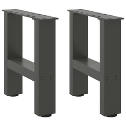 cm/ 1 pcs) vidaXL Coffee Table Legs Desk Legs Metal Furniture Legs Bar Stand DIY Steel - anthracite, 30 x (30-31