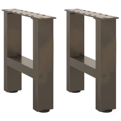 cm) vidaXL Coffee Table Legs Desk Legs Metal Furniture Legs Bar Stand DIY Steel - natural, 30 x (30-31