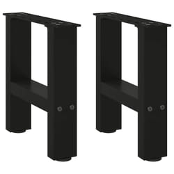 cm/ 1 pcs) vidaXL Coffee Table Legs Desk Legs Metal Furniture Legs Bar Stand DIY Steel - black, 40 x (30-31