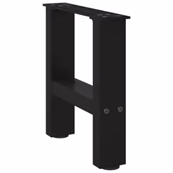 cm/ 1 pcs) vidaXL Coffee Table Legs Desk Legs Metal Furniture Legs Bar Stand DIY Steel - black, 40 x (30-31