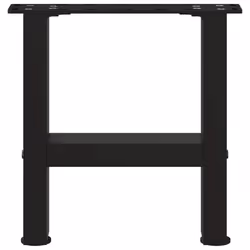 cm/ 1 pcs) vidaXL Coffee Table Legs Desk Legs Metal Furniture Legs Bar Stand DIY Steel - black, 40 x (30-31 - Additional view 4