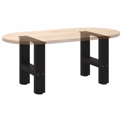 cm/ 1 pcs) vidaXL Coffee Table Legs Desk Legs Metal Furniture Legs Bar Stand DIY Steel - black, 40 x (30-31 - Additional view 7