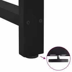 cm/ 1 pcs) vidaXL Coffee Table Legs Desk Legs Metal Furniture Legs Bar Stand DIY Steel - black, 40 x (30-31 - Additional view 8