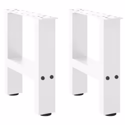 cm) vidaXL Coffee Table Legs Desk Legs Metal Furniture Legs Bar Stand DIY Steel - white, 40 x (30-31
