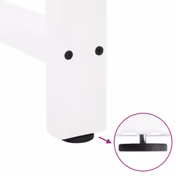 cm) vidaXL Coffee Table Legs Desk Legs Metal Furniture Legs Bar Stand DIY Steel - white, 40 x (30-31 - Additional view 8