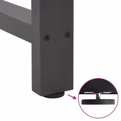 cm) vidaXL Coffee Table Legs Desk Legs Metal Furniture Legs Bar Stand DIY Steel - anthracite, 40 x (30-31 - Additional view 8