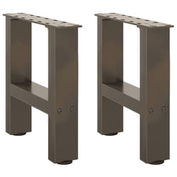 cm) vidaXL Coffee Table Legs Desk Legs Metal Furniture Legs Bar Stand DIY Steel - natural, 40 x (30-31