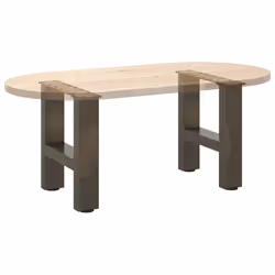 cm) vidaXL Coffee Table Legs Desk Legs Metal Furniture Legs Bar Stand DIY Steel - natural, 40 x (30-31 - Additional view 7