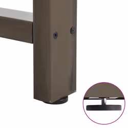 cm) vidaXL Coffee Table Legs Desk Legs Metal Furniture Legs Bar Stand DIY Steel - natural, 40 x (30-31 - Additional view 8