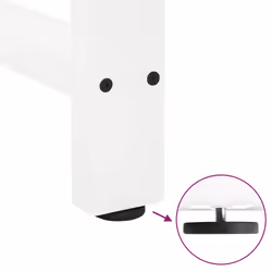 cm) vidaXL Coffee Table Legs Desk Legs Metal Furniture Legs Bar Stand DIY Steel - white, 50 x (30-31 - Additional view 8