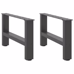 cm) vidaXL Coffee Table Legs Desk Legs Metal Furniture Legs Bar Stand DIY Steel - anthracite, 50 x (30-31