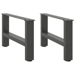 cm) vidaXL Coffee Table Legs Desk Legs Metal Furniture Legs Bar Stand DIY Steel - anthracite, 50 x (30-31