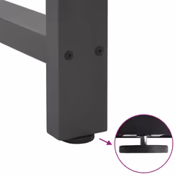 cm) vidaXL Coffee Table Legs Desk Legs Metal Furniture Legs Bar Stand DIY Steel - anthracite, 50 x (30-31 - Additional view 8