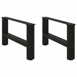 cm/ 1 pcs) vidaXL Coffee Table Legs Desk Legs Metal Furniture Legs Bar Stand DIY Steel - black, 60 x (30-31