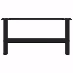 cm/ 1 pcs) vidaXL Coffee Table Legs Desk Legs Metal Furniture Legs Bar Stand DIY Steel - black, 60 x (30-31