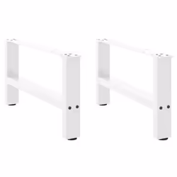 cm/ 1 pcs) vidaXL Coffee Table Legs Desk Legs Metal Furniture Legs Bar Stand DIY Steel - white, 60 x (30-31