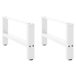 cm/ 1 pcs) vidaXL Coffee Table Legs Desk Legs Metal Furniture Legs Bar Stand DIY Steel - white, 60 x (30-31
