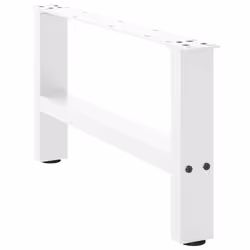 cm/ 1 pcs) vidaXL Coffee Table Legs Desk Legs Metal Furniture Legs Bar Stand DIY Steel - white, 60 x (30-31