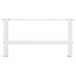 cm/ 1 pcs) vidaXL Coffee Table Legs Desk Legs Metal Furniture Legs Bar Stand DIY Steel - white, 60 x (30-31 - Additional view 4
