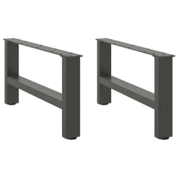 cm/ 1 pcs) vidaXL Coffee Table Legs Desk Legs Metal Furniture Legs Bar Stand DIY Steel - anthracite, 60 x (30-31