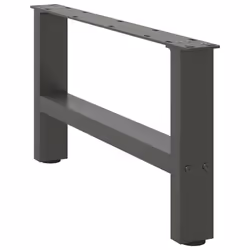 cm/ 1 pcs) vidaXL Coffee Table Legs Desk Legs Metal Furniture Legs Bar Stand DIY Steel - anthracite, 60 x (30-31 - Additional view 4