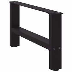 cm/ 1 pcs) vidaXL Coffee Table Legs Desk Legs Metal Furniture Legs Bar Stand DIY Steel - black, 70 x (30-31 - Additional view 4