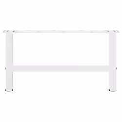 cm/ 1 pcs) vidaXL Coffee Table Legs Desk Legs Metal Furniture Legs Bar Stand DIY Steel - white, 70 x (30-31 - Additional view 4