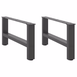 cm/ 1 pcs) vidaXL Coffee Table Legs Desk Legs Metal Furniture Legs Bar Stand DIY Steel - anthracite, 70 x (30-31