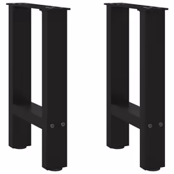cm/ 1 pcs) vidaXL Coffee Table Legs Desk Legs Metal Furniture Legs Bar Stand DIY Steel - black, 28 x (42-43
