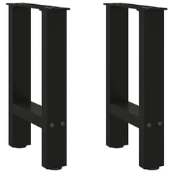cm/ 1 pcs) vidaXL Coffee Table Legs Desk Legs Metal Furniture Legs Bar Stand DIY Steel - black, 28 x (42-43