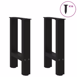 cm/ 1 pcs) vidaXL Coffee Table Legs Desk Legs Metal Furniture Legs Bar Stand DIY Steel - black, 28 x (42-43