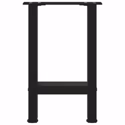 cm/ 1 pcs) vidaXL Coffee Table Legs Desk Legs Metal Furniture Legs Bar Stand DIY Steel - black, 28 x (42-43 - Additional view 4