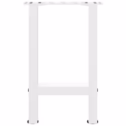 cm/ 1 pcs) vidaXL Coffee Table Legs Desk Legs Metal Furniture Legs Bar Stand DIY Steel - white, 28 x (42-43 - Additional view 4