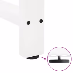 cm/ 1 pcs) vidaXL Coffee Table Legs Desk Legs Metal Furniture Legs Bar Stand DIY Steel - white, 28 x (42-43 - Additional view 8