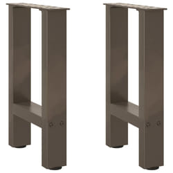 cm) vidaXL Coffee Table Legs Desk Legs Metal Furniture Legs Bar Stand DIY Steel - natural, 28 x (42-43
