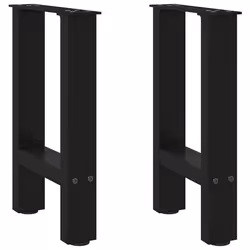 cm/ 1 pcs) vidaXL Coffee Table Legs Desk Legs Metal Furniture Legs Bar Stand DIY Steel - black, 38 x (42-43