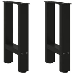 cm/ 1 pcs) vidaXL Coffee Table Legs Desk Legs Metal Furniture Legs Bar Stand DIY Steel - black, 38 x (42-43